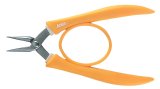 Anex  ステンレス製 精密ラバーグリップヤットコ No.253　両丸タイプ。